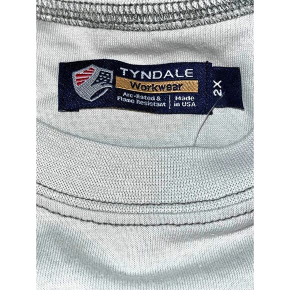 Tyndale Tesla Work Shirt NWT 2X Gray Arc Rated Flame Resistant USA - Picture 7 of 10